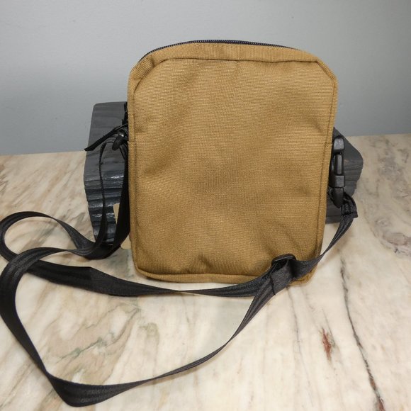 Ben Davis Waist, Shoulder Compartments Cross Body Bag Tan and Black - Picture 6 of 7